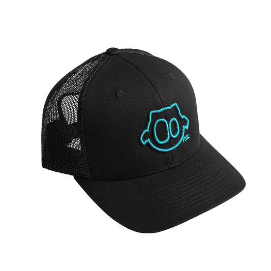 Zero Bat 3D Outline Trucker (Black/Teal)