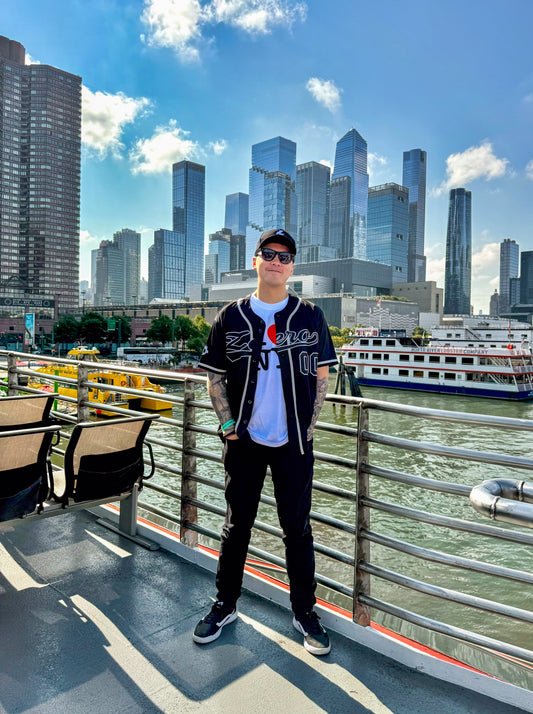 Phil Zero Baseball Jersey (Black/Grey)